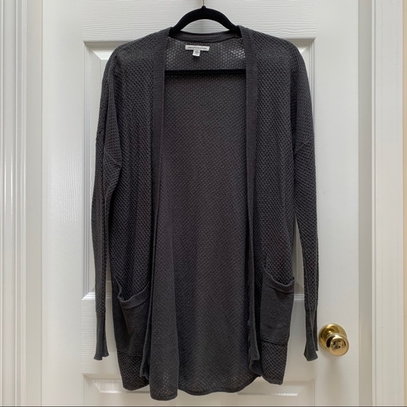 Dark Grey Open Cardigan - Picture 1 of 2